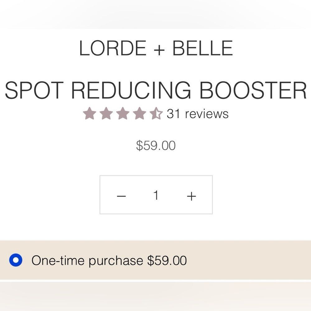 Lorde + Belle Spot Reducing Booster NWT/NIB - Picture 6 of 6